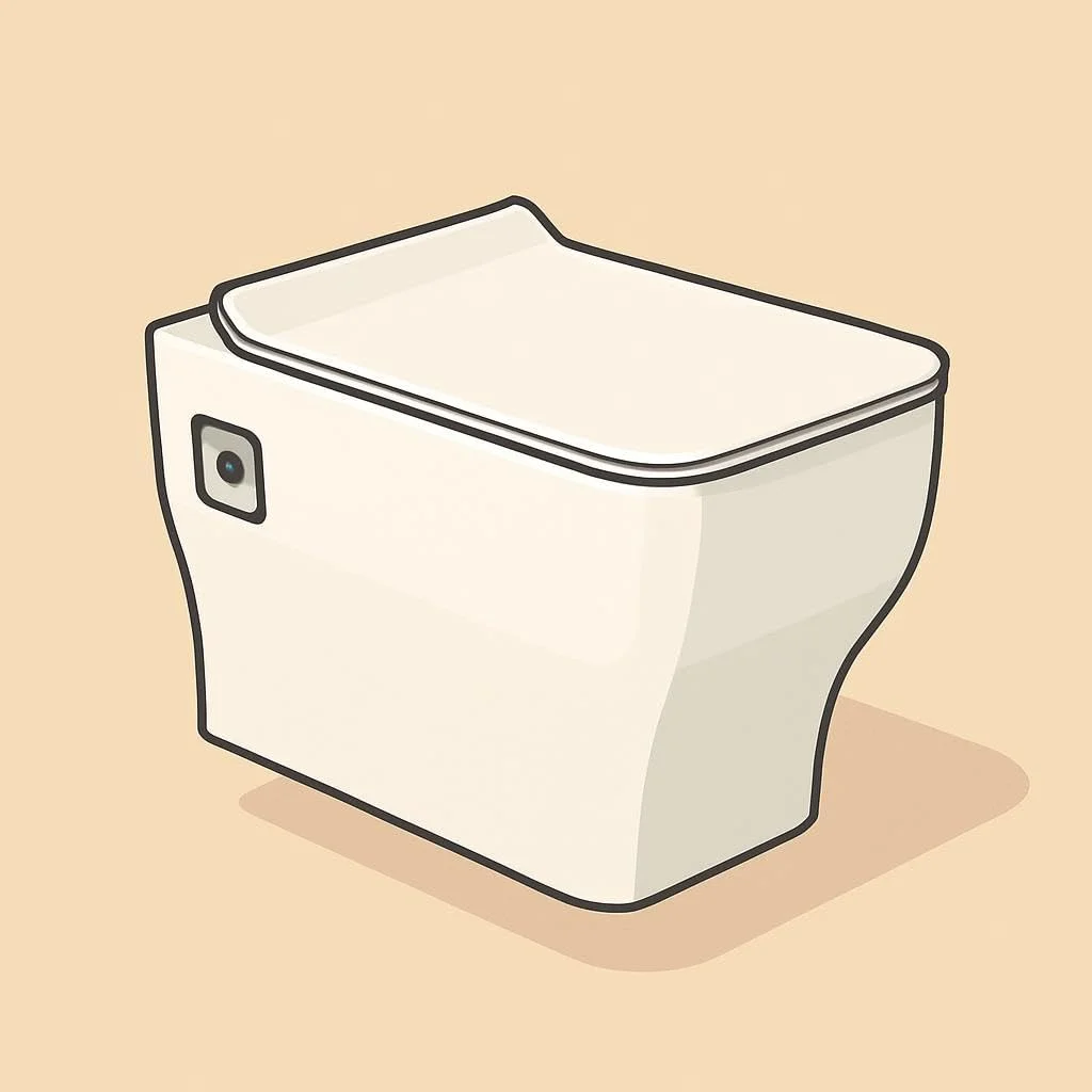 توالت وال هنگ کونیگ 530x340x360 میلی‌متر، طراحی مدرن سفید