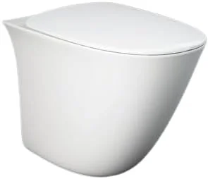 توالت فرنگی پشتی به دیوار سرامیک RAK (تک خروجی P-TRAP) 52 سانتی متر سفید آلپاین