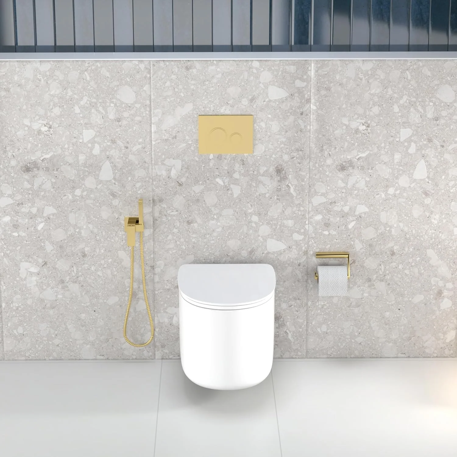 توالت فرنگی دیواری سرامیکی سفید NOURK Elegancia Nora Tornado | سیفون P شکل | ابعاد: طول ۵۲۰ x عرض ۳۶۰ x ارتفاع ۳۵۵ میلی متر | به همراه درب آرام بند UF | کاسه توالت فرنگی مناسب سرویس بهداشتی