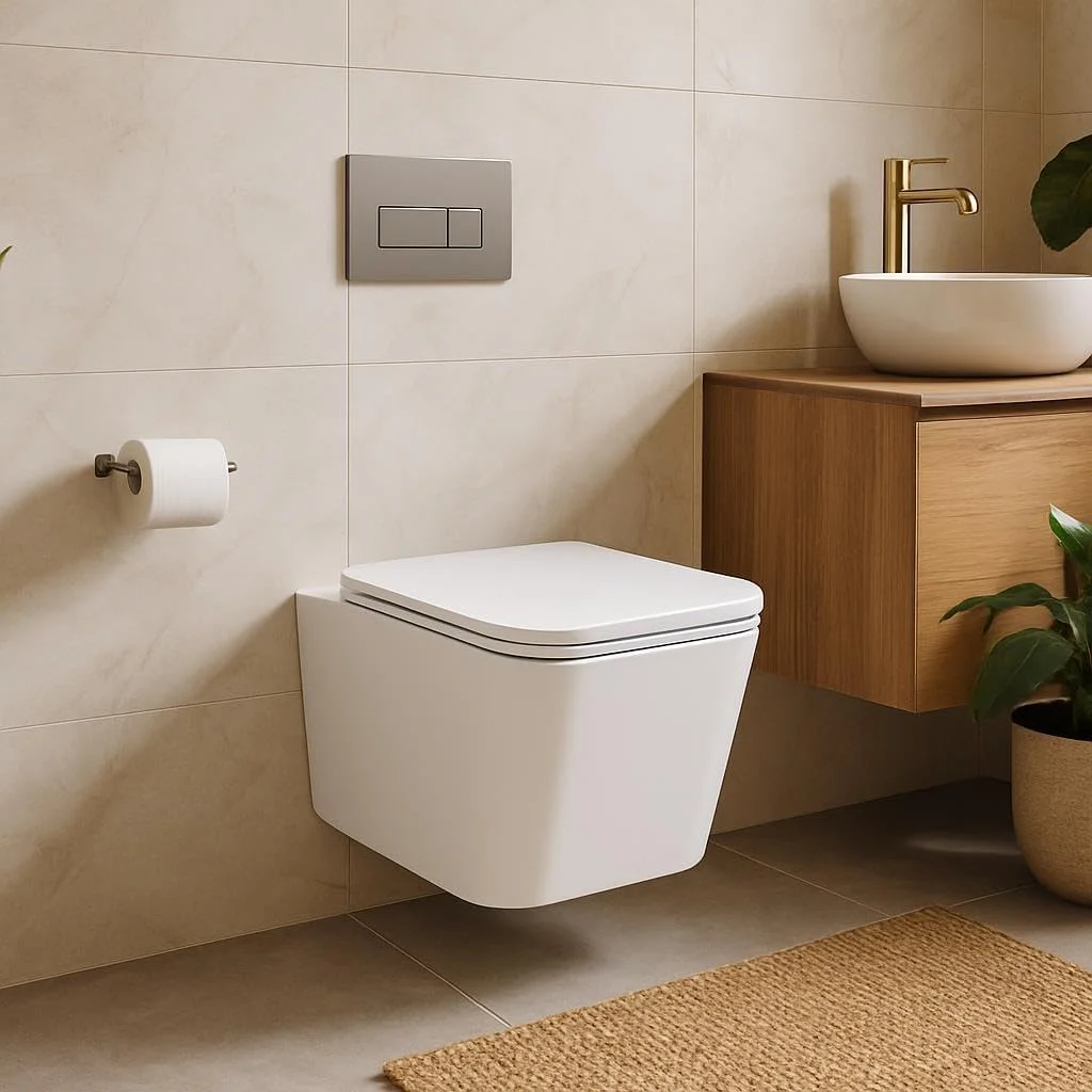 توالت وال هنگ کونیگ 540x365x415mm - طراحی مدرن سفید