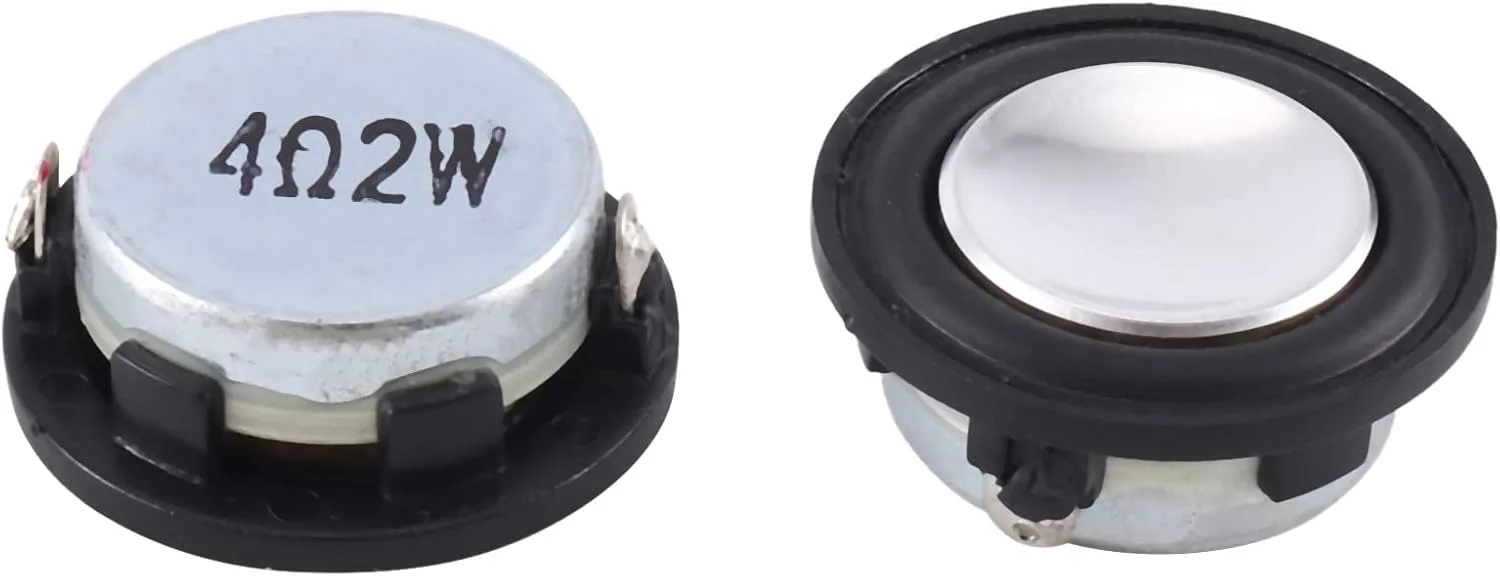 بلندگوی کوچک صوتی Geux با قطر 28 میلیمتر، 4 اهم 2 وات، مناسب برای سیستم صوتی خانگی، مدل 500354603A2، مشکی، 2 عدد بلندگوی کوچک صوتی Geux با قطر 28 میلیمتر، 4 اهم 2 وات، مناسب برای سیستم صوتی خانگی، مدل 500354603A2، مشکی، 2 عدد