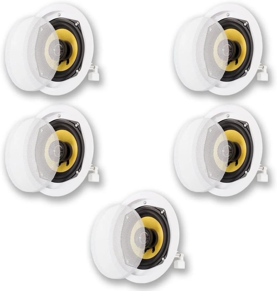 بلندگوهای سقفی صوتی آکوستیک HD-5 گلدوود آکوستیک برای سیستم صوتی فراگیر سینمای خانگی، مجموعه 5 عددی