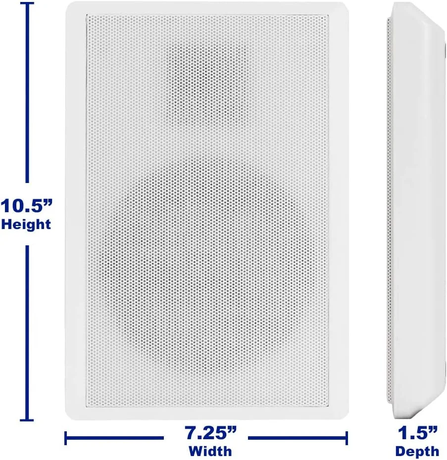 اسپیکرهای باریک قابل نصب روی دیوار آکوستیک آدیو مدل SLM1W، مناسب سیستم صوتی خانگی، بسته دوتایی، سفید اسپیکرهای باریک قابل نصب روی دیوار آکوستیک آدیو مدل SLM1W، مناسب سیستم صوتی خانگی، بسته دوتایی، سفید