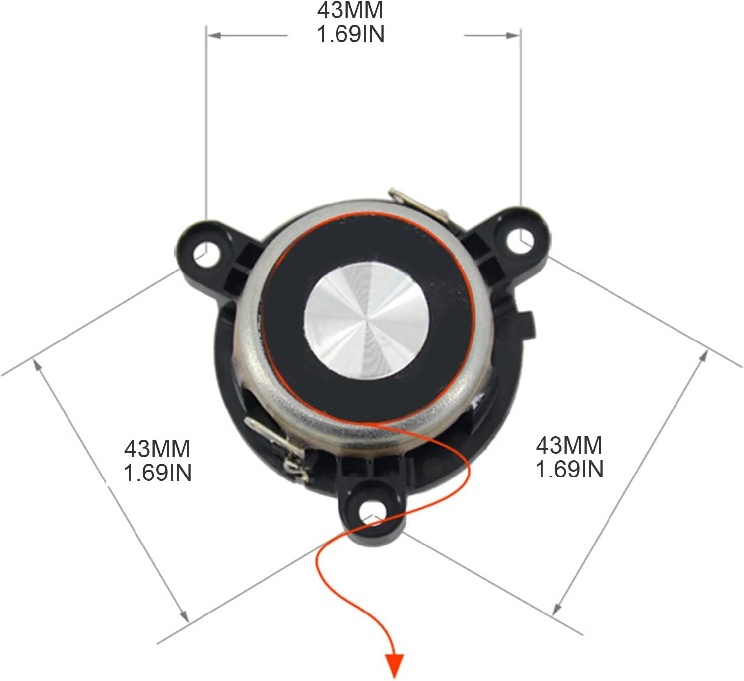 درایور میان رده 1.75 اینچی، بلندگوی میان رده پرقدرت، صدای HiFi سینمای خانگی 60 وات