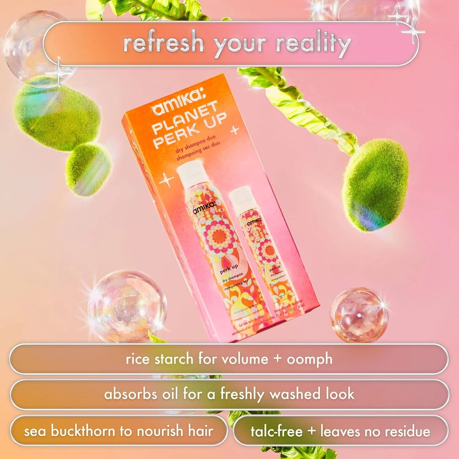 دوتایی شامپو خشک آمیكا پلنت پرک آپ! دوتایی شامپو خشک آمیكا پلنت پرک آپ!