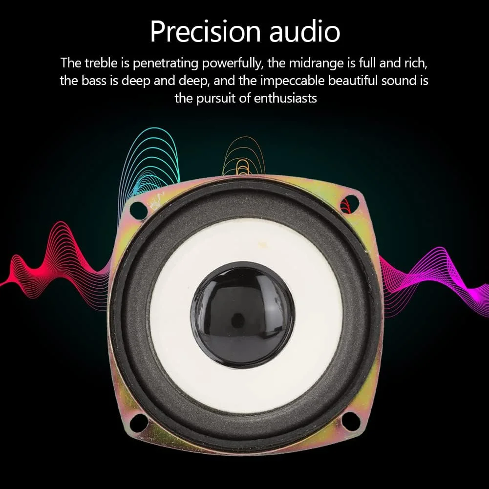 بلندگوی فول رنج eboxer-1، بلندگوی صوتی مینی 3 اینچی 4 اهم 5 وات با فرکانس کامل، بلندگوی باس استریو خانگی برای جعبه صدای چند رسانه ای DIY