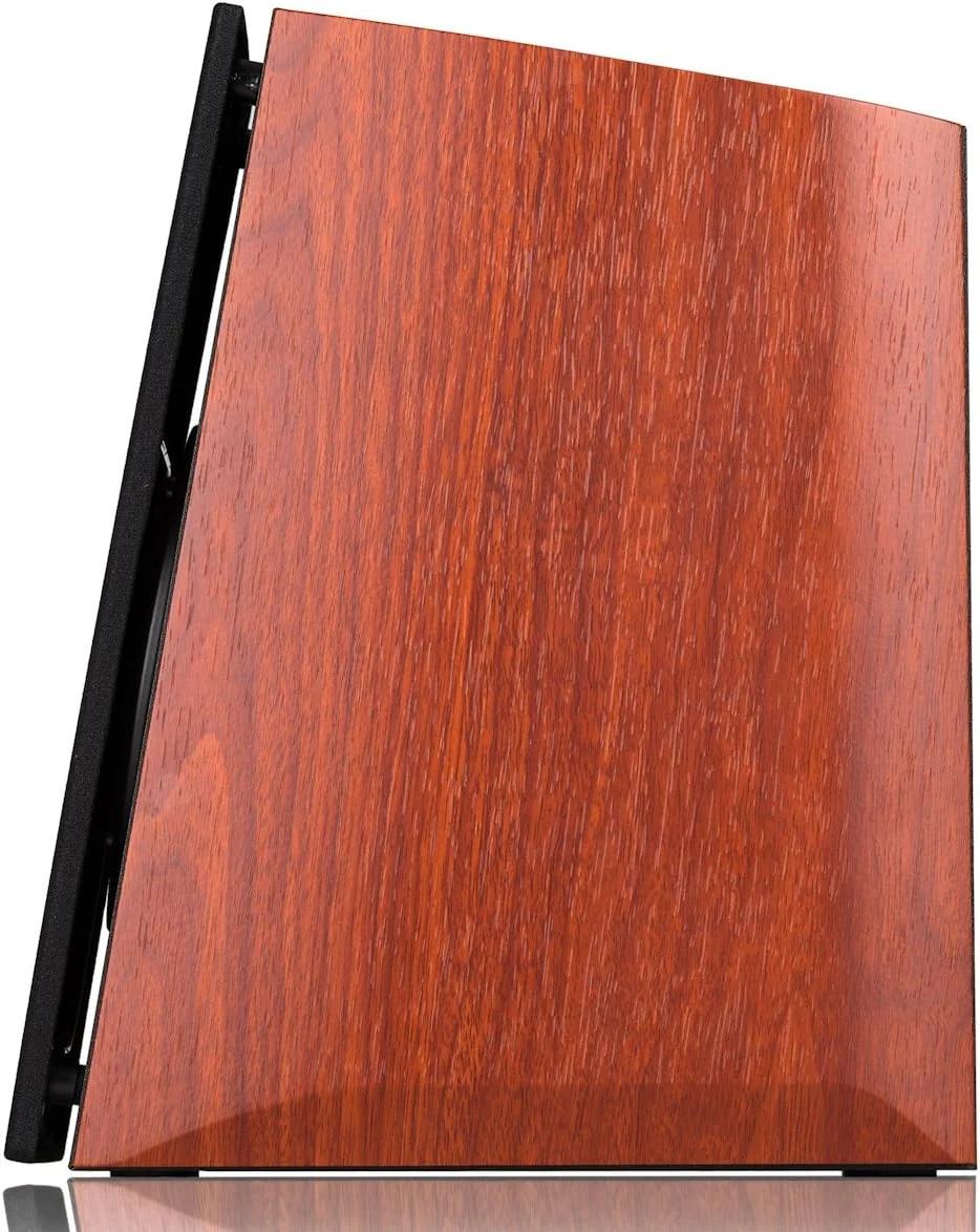 اسپیکرهای بلوتوثی رومیزی اکتیو Edifier R2000DB - ورودی اپتیکال - اسپیکرهای مانیتور استودیویی بی سیم 2.0 نزدیک میدان - 120 وات RMS با ووفر بزرگ 5 اینچی - قهوه ای