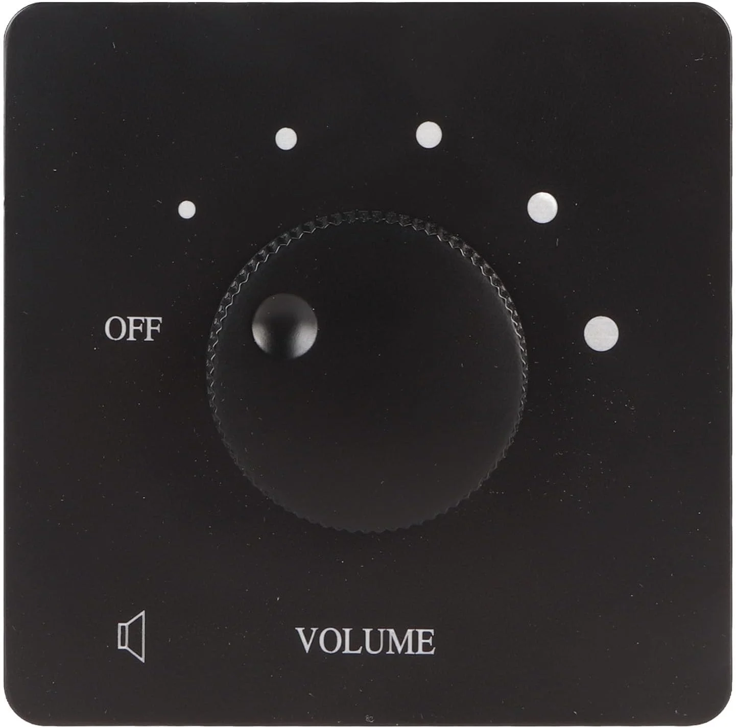 اسپیکر کنترل صدا Ejoyous، دکمه تنظیم کننده کنترل صدا 50 واتی با کلید خاموش، کنترلر تنظیم صدا 5 دنده قابل تنظیم، دکمه چرخشی برای صوتی خانگی HiFi (مشکی)