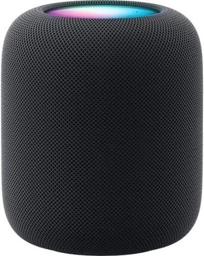 اسپیکر هوشمند نسل دوم HomePod، کنترل پخش و دستگاه های خانه هوشمند، سیری داخلی برای کنترل صوتی، Wi-Fi، BT 5.0، ووفر، حسگرهای صدا/دما و رطوبت، مشکی اورجینال