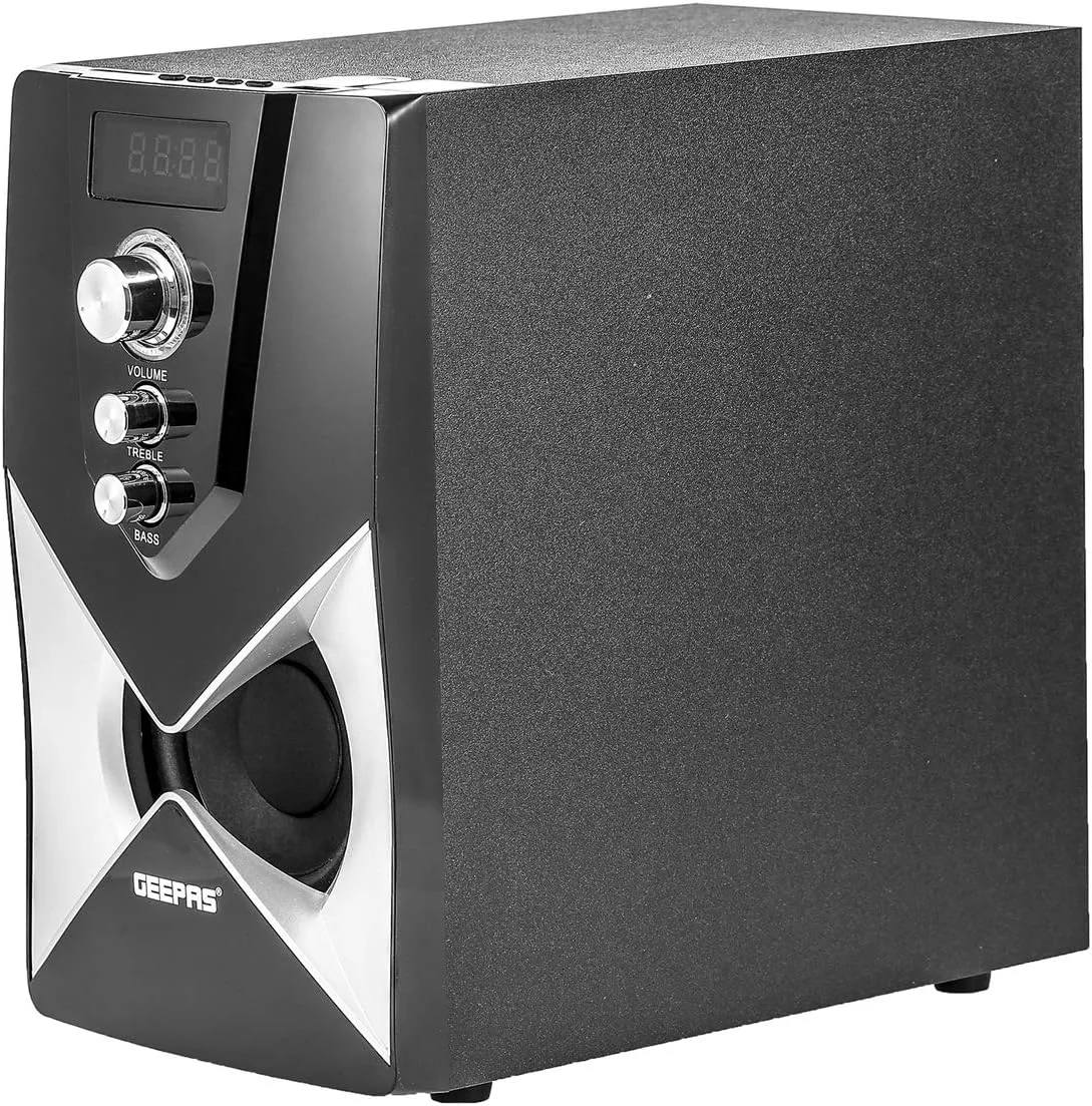 اسپیکر چند رسانه ای 2.1 کاناله Geepas، مشکی - GMS8515