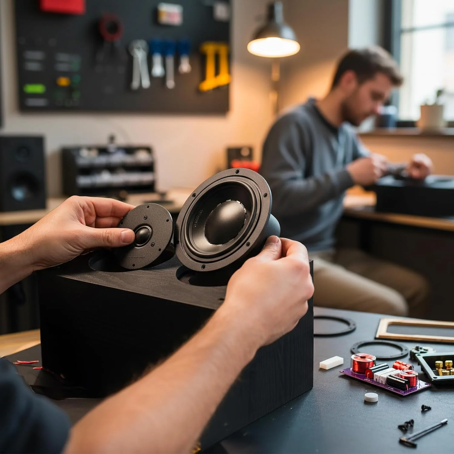 کیت بلندگوی HiVi-Swans DlY2.2 - ووفر 76 میلی‌متری Kapton + توییتر فیبر آلمانی، XO فاز صحیح - (فقط درایورها؛ محفظه مورد نیاز است)