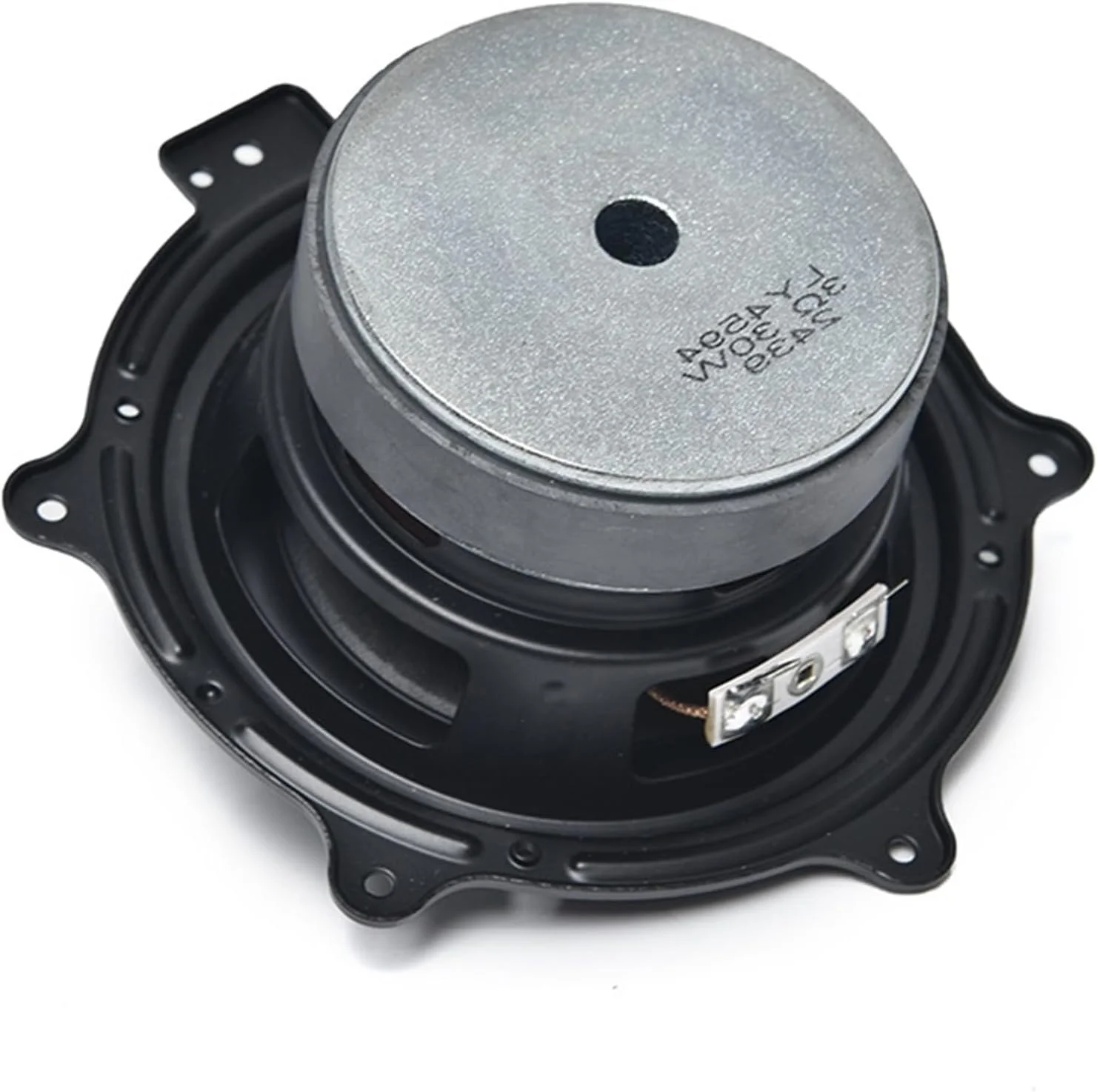 بلندگوهای فرکانس پایین گرد 4 اینچی 3 اهم 30 وات با پاسخ 80 هرتز 4 کیلوهرتز، بلندگوی صدا برای صدای بهبود یافته، آهنرباهای خارجی ساب ووفر
