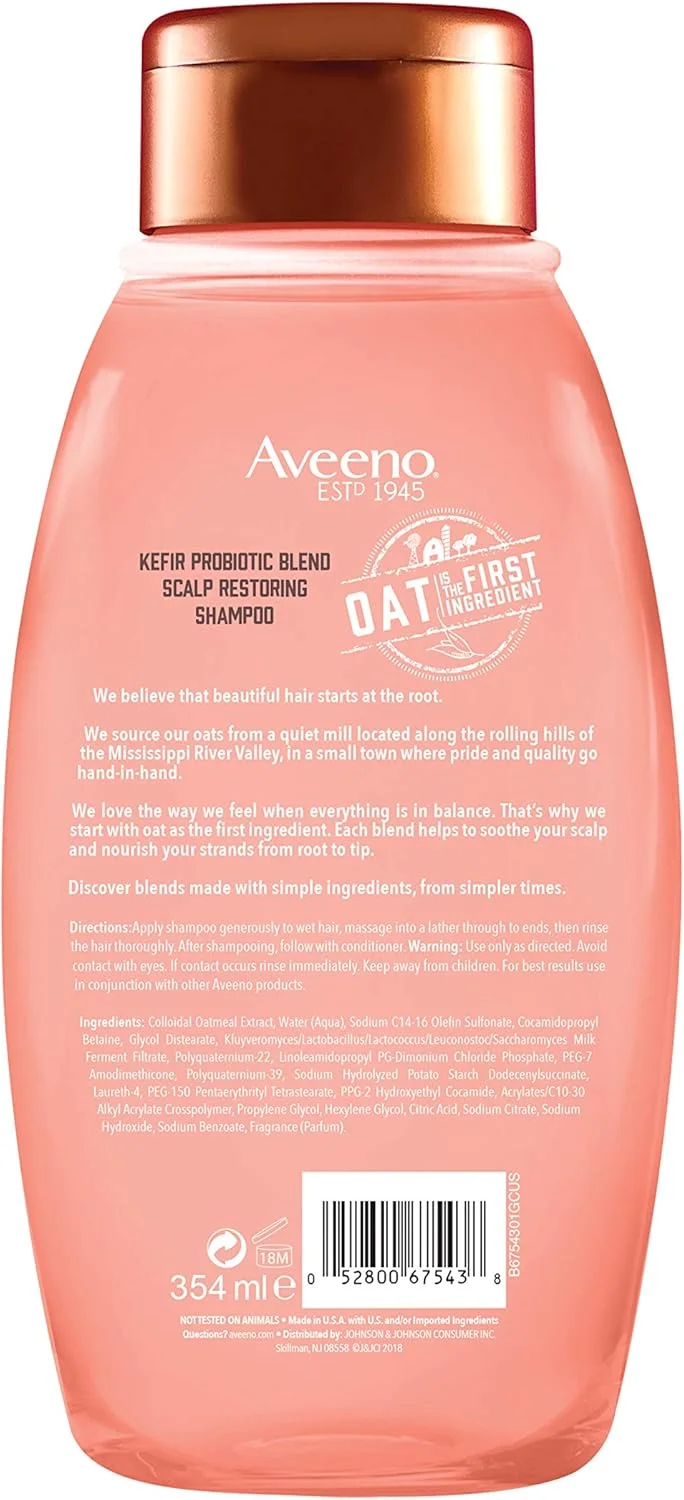 شامپو مخلوط پروبیوتیک کفیر آوینو، 355 میلی لیتر
