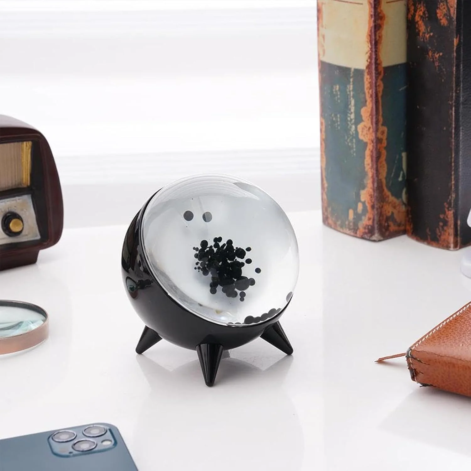 اسپیکر خلاقانه فروسیال با نمایشگر، نور ریتمیک و شارژ Type-C - لامپ رقصان برای بار و KTV