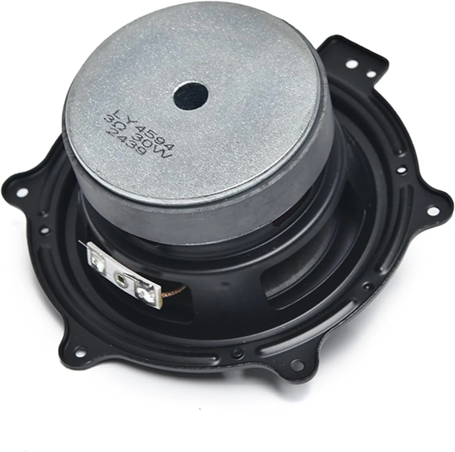 بلندگوهای فرکانس پایین گرد 4 اینچی 3 اهم 30 وات با پاسخ 80 هرتز 4 کیلوهرتز، بلندگوی صدا برای صدای بهبود یافته، آهنرباهای خارجی ساب ووفر