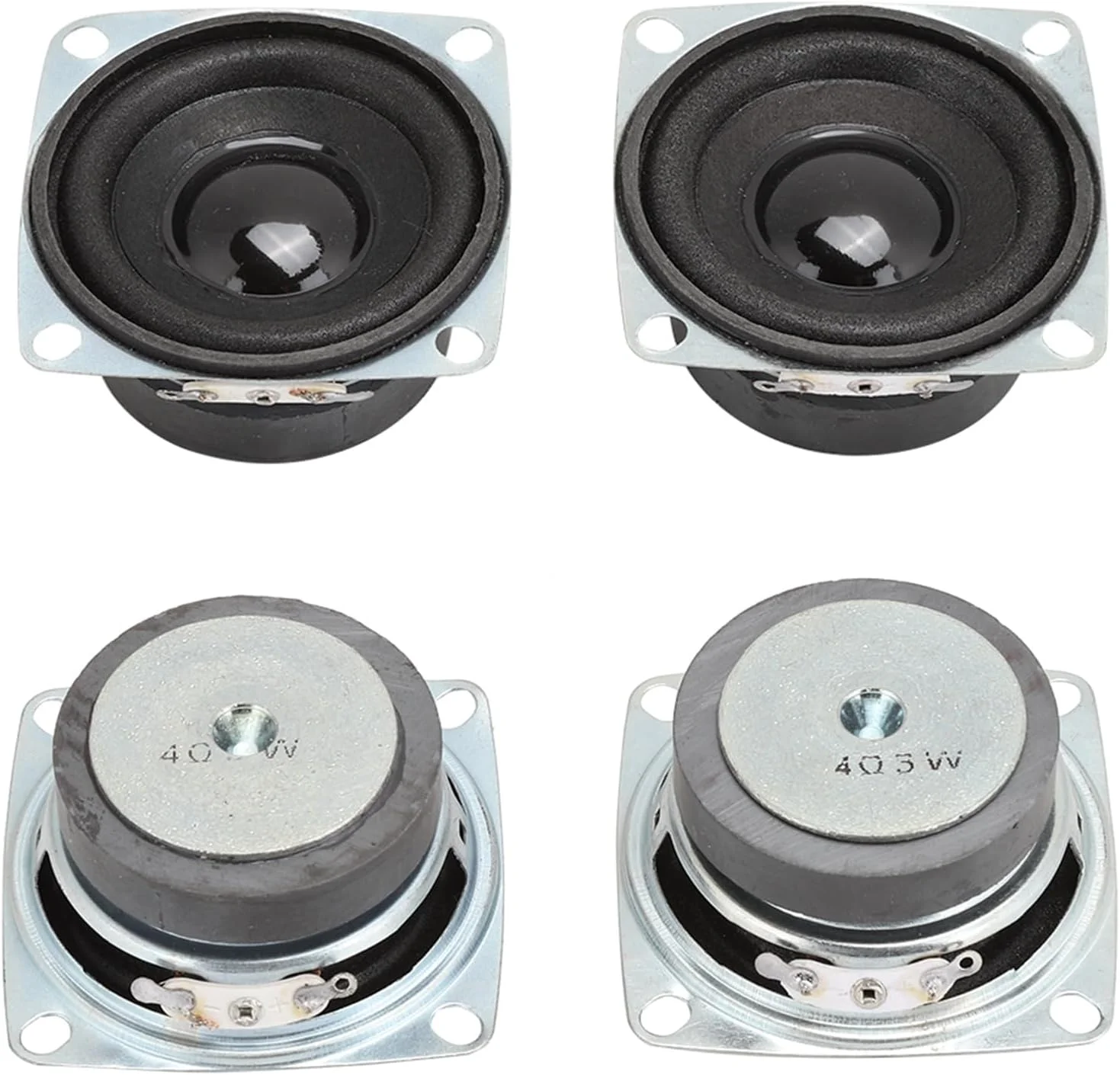 بلندگو Jectse، 2 عدد بلندگوی 2 اینچی 4Ω 3W با حساسیت بالا، باس قدرتمند و دامنه کامل برای سینمای خانگی و مهمانی رقص.