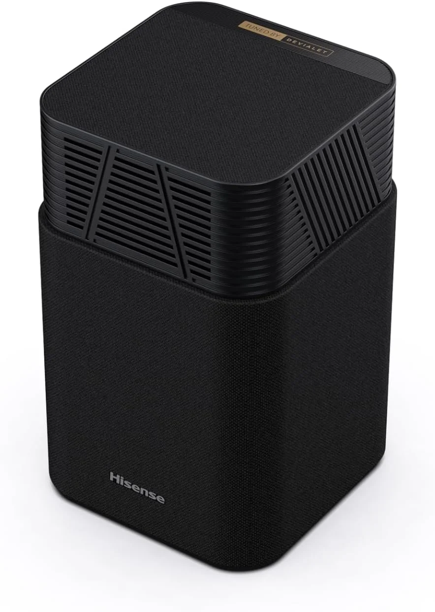 سیستم صوتی هایسنس HT Saturn 4.1.2 کاناله با ساب ووفر بی سیم، Dolby Atmos، DTS:X، بلوتوث 5.3، EzPlay، قابلیت انتقال تصویر 4K HDMI، سازگار با Roku TV، HDMI/AUX/ARC/Optical/USB، دارای 5 حالت EQ، Hi Concerto