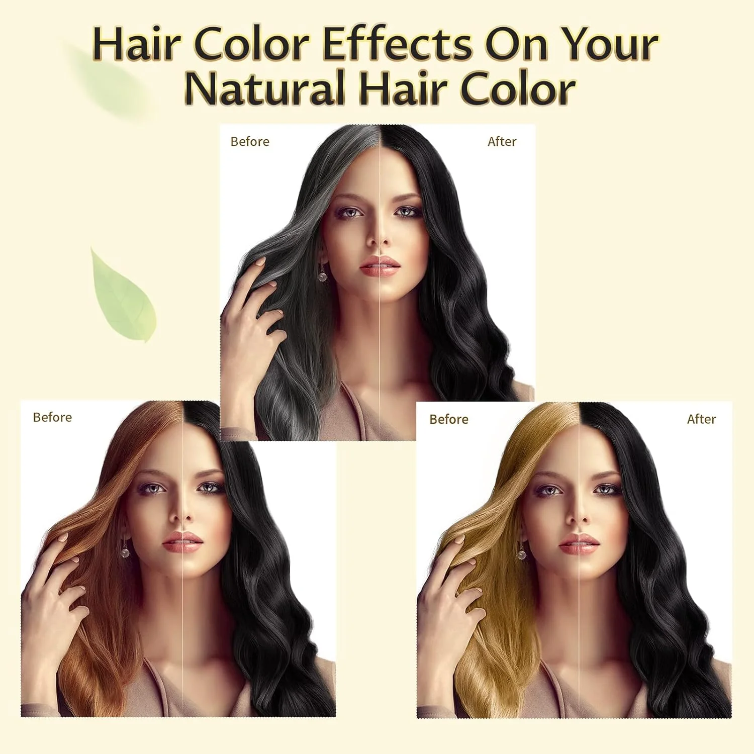 شامپو رنگ مو مشکی 3 در 1 برای موهای سفید، شامپو رنگ مو برای زنان و مردان، رنگ موی فوری شامپویی - پوشش 100% موهای سفید (500 میلی لیتر) شامپو رنگ مو مشکی 3 در 1 برای موهای سفید، شامپو رنگ مو برای زنان و مردان، رنگ موی فوری شامپویی - پوشش 100% موهای سفید (500 میلی لیتر)