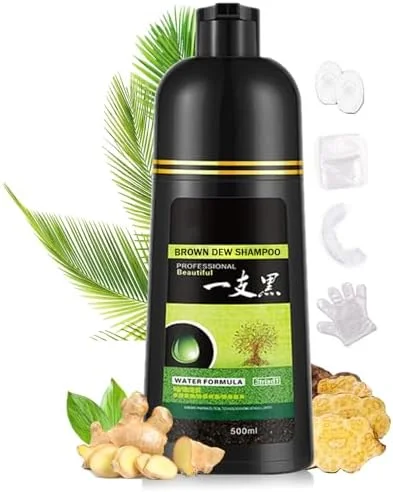 رنگ موی گیاهی مشکی و قهوه ای Dew - شامپو رنگ موی 3 در 1 برای پوشش موهای سفید آقایان و بانوان (B) رنگ موی گیاهی مشکی و قهوه ای Dew - شامپو رنگ موی 3 در 1 برای پوشش موهای سفید آقایان و بانوان (B)