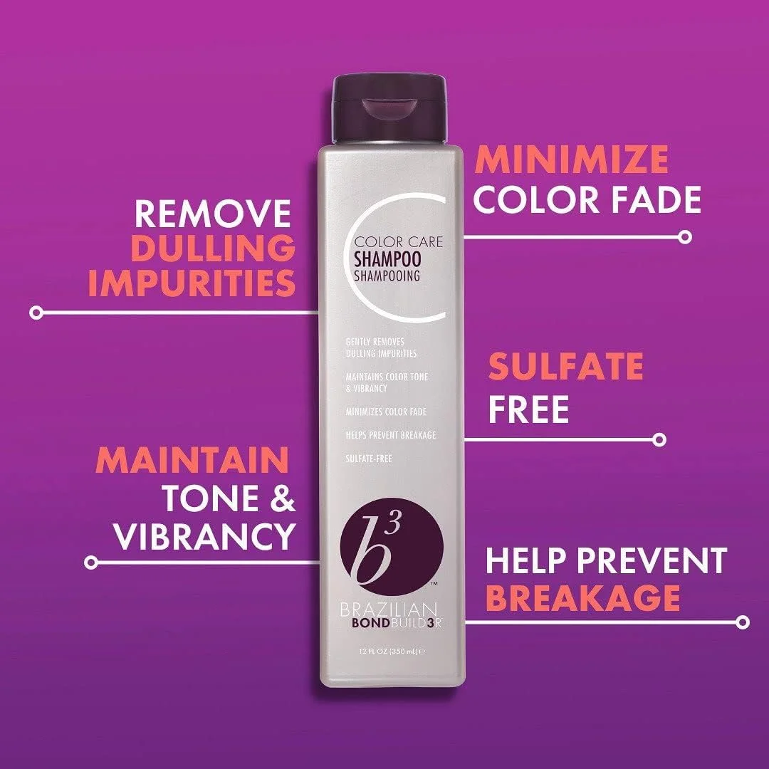 شامپو مراقبت از رنگ مو B3 BRAZILIAN BONDBUILDER، ۳۵۵ میلی لیتر شامپو مراقبت از رنگ مو B3 BRAZILIAN BONDBUILDER، ۳۵۵ میلی لیتر
