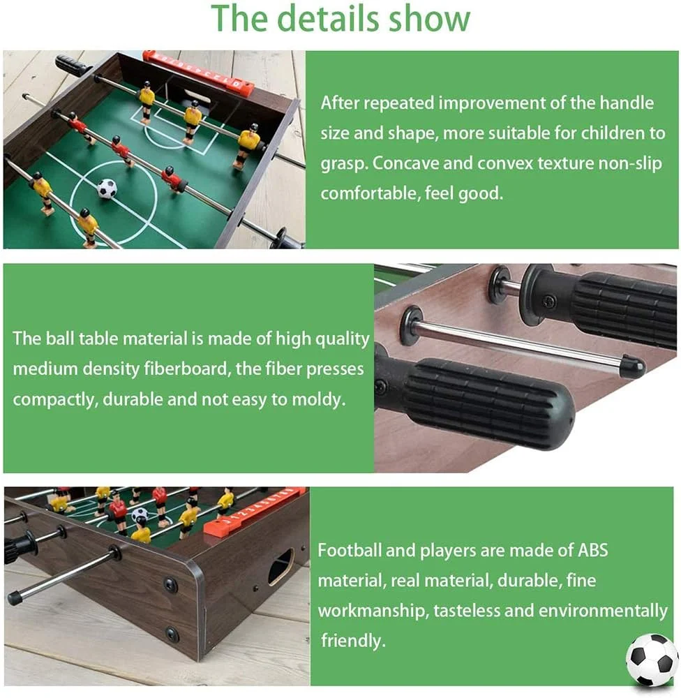 میز فوتبال دستی ANBO، مونتاژ آسان میز بازی فوتبال چوبی به همراه توپ فوتبال، ست مینی فوتبال دستی برای گیم نت، اتاق بازی، مهمانی ها و شب های خانوادگی میز فوتبال دستی ANBO، مونتاژ آسان میز بازی فوتبال چوبی به همراه توپ فوتبال، ست مینی فوتبال دستی برای گیم نت، اتاق بازی، مهمانی ها و شب های خانوادگی