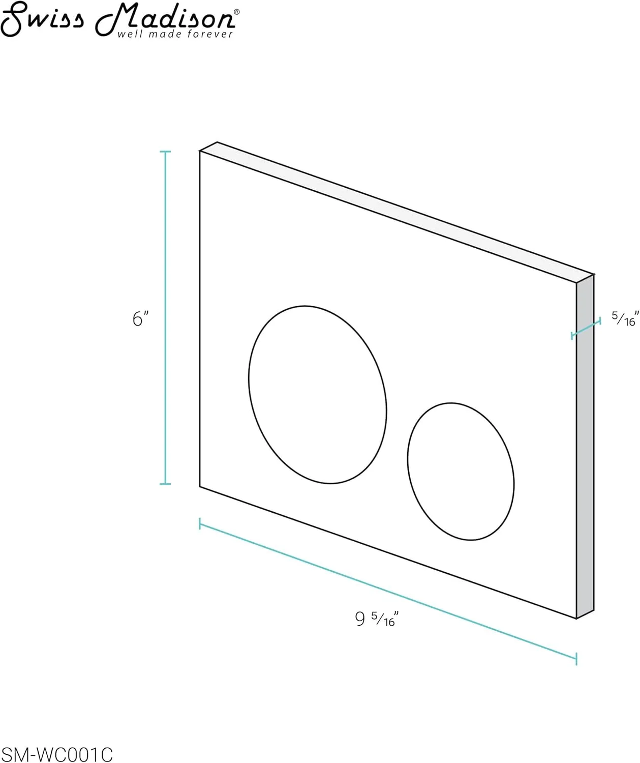 بسته کاسه توالت پشتی به دیوار Carre ساخت سوئیس مدیسون Well Made Forever، سفید براق