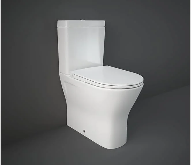 توالت فرنگی ریم لس متصل به دیوار RAK Ceramics مدل Resort، خروجی P/S-Trap، طول 60 سانتی متر