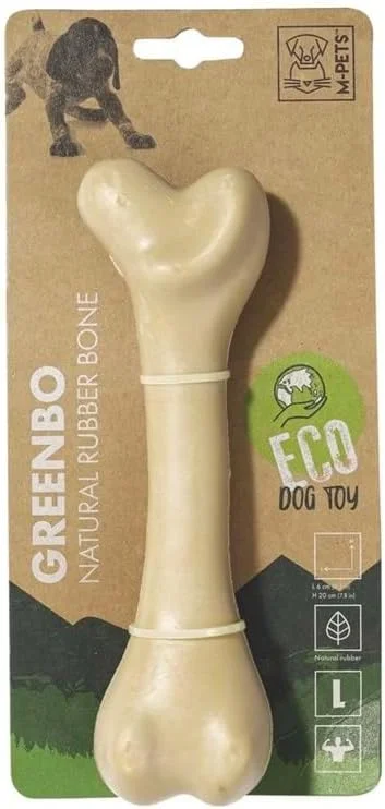 اسباب بازی استخوان سگ M-PETS Greenbo از لاستیک طبیعی سایز بزرگ