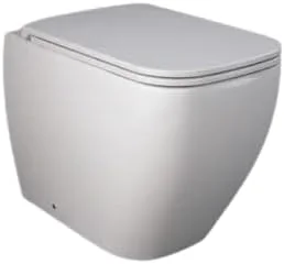 توالت فرنگی پشتی به دیوار سرامیک RAK (P&S-TRAP) 52 سانتی متر سفید آلپاین