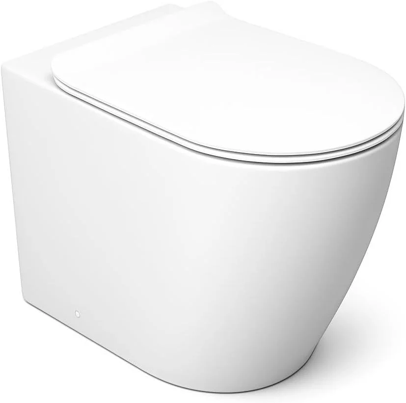 توالت زمینی Konig، پشتی به دیوار، 550x370x405 میلی متر - سفید