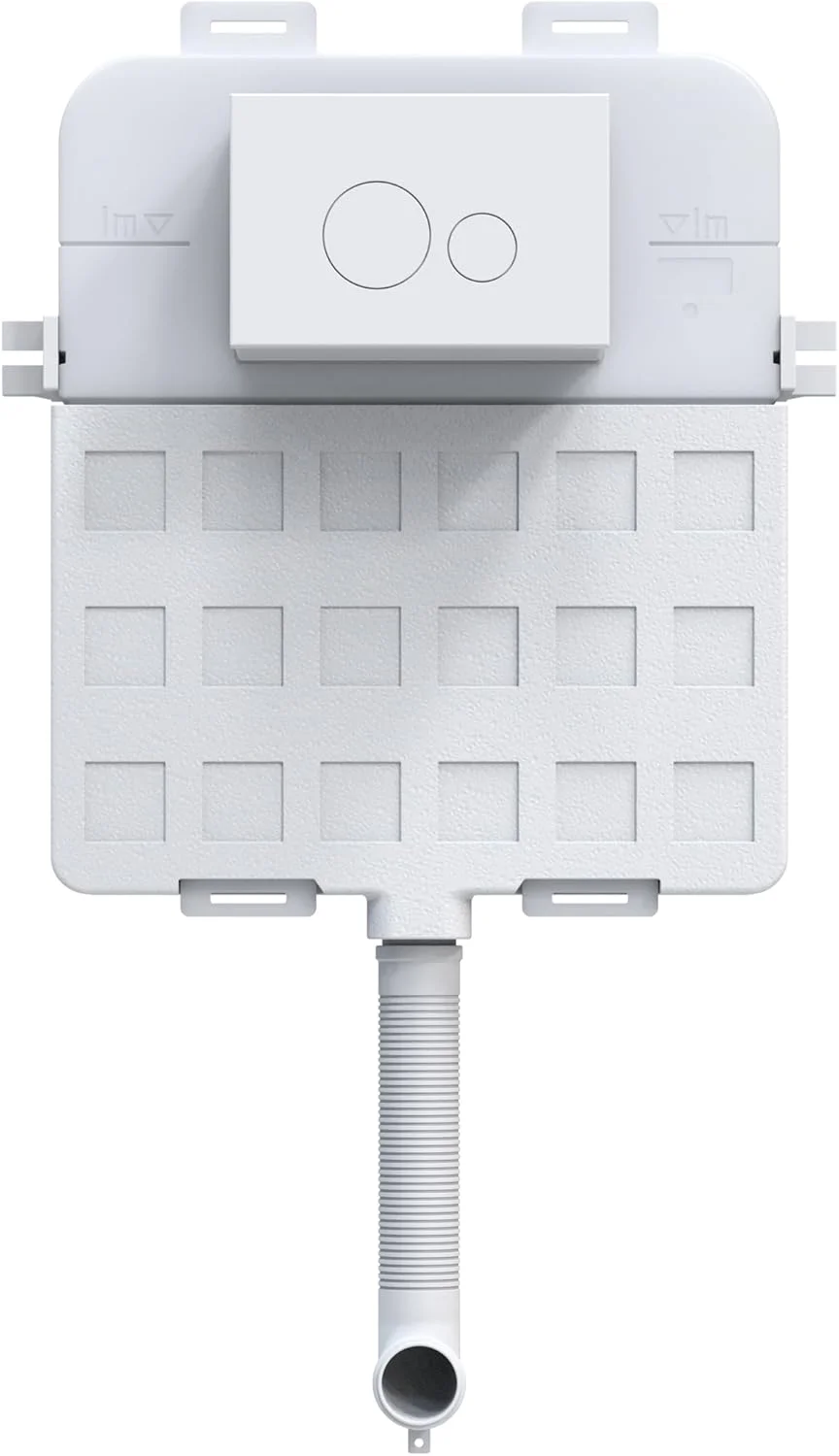 مخزن توکار توالت دیواری MEJE، سفید، با صفحه کلید دو زمانه