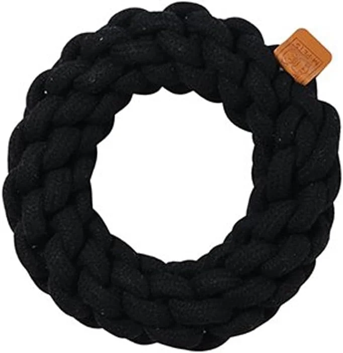 حلقه مشکی کوتو ام-پتز، سایز بزرگ، اسباب بازی سازگار با محیط زیست برای سگ حلقه مشکی کوتو ام-پتز، سایز بزرگ، اسباب بازی سازگار با محیط زیست برای سگ