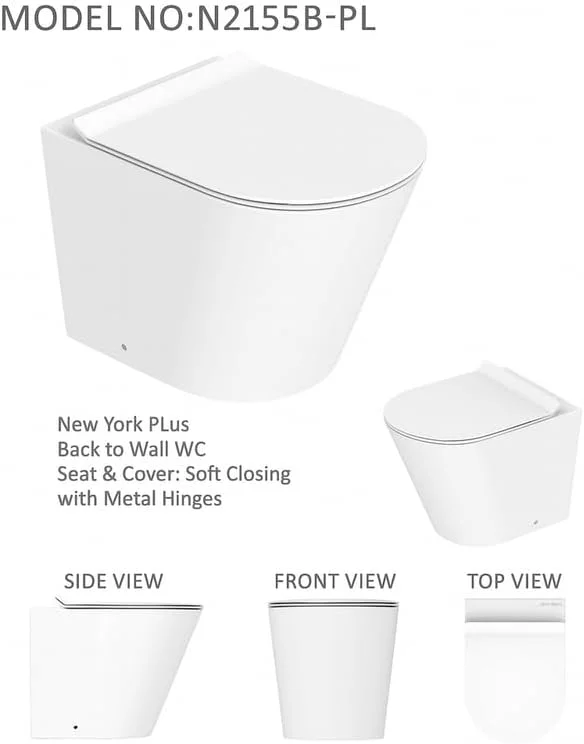 توالت فرنگی پشتی به دیوار Konig - طراحی مدرن توالت برای راه حل های صرفه جویی در فضا