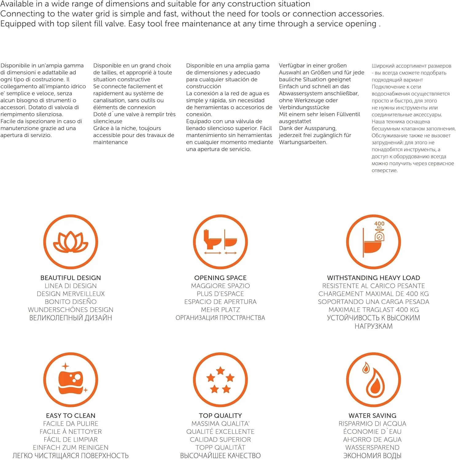 سیفون توکار باریک 8 سانتی متری RAK Ceramics Ecofix مناسب توالت فرنگی بک تو وال با فلاش دوگانه 4.5/3 لیتری | سیفون توالت صرفه جویی در فضا با قاب فلزی