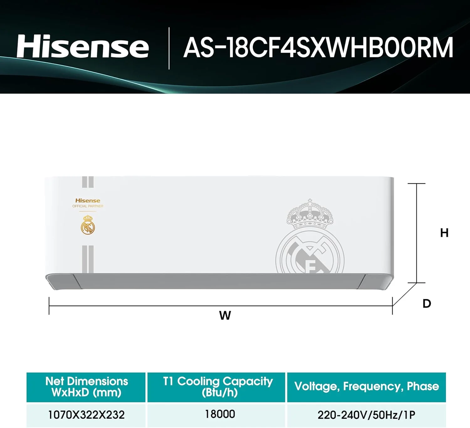 هیسنس AS-18CF4SXWHB00RM - کولر گازی دیواری فقط سرد T3، با ظرفیت 18000 BTU/h، دارای فیلتر 4 در 1، پره های طلایی، سرمایش قوی تا 58 درجه سانتیگراد، عملکرد I Feel، تمیز کردن آسان، ESMA 1 ستاره، کمپرسور هیسنس AS-18CF4SXWHB00RM - کولر گازی دیواری فقط سرد T3، با ظرفیت 18000 BTU/h، دارای فیلتر 4 در 1، پره های طلایی، سرمایش قوی تا 58 درجه سانتیگراد، عملکرد I Feel، تمیز کردن آسان، ESMA 1 ستاره، کمپرسور