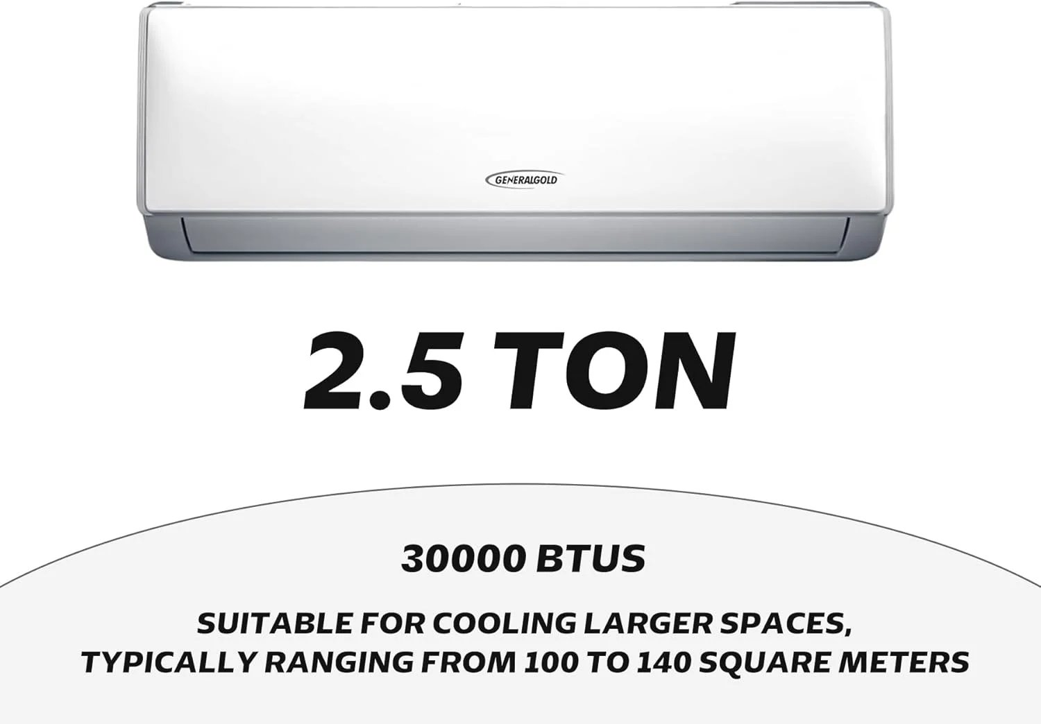 کولر گازی جنرال گلد 2.5 تن، 30000 BTU، فقط سرد کننده T3 با WIFI، مبرد R410 با راندمان بالا، عملکرد بی صدا، شامل کیت لوله نصب آسان، سیستم روتاری واحد AC 2.5T (2.5 تن) کولر گازی جنرال گلد 2.5 تن، 30000 BTU، فقط سرد کننده T3 با WIFI، مبرد R410 با راندمان بالا، عملکرد بی صدا، شامل کیت لوله نصب آسان، سیستم روتاری واحد AC 2.5T (2.5 تن)