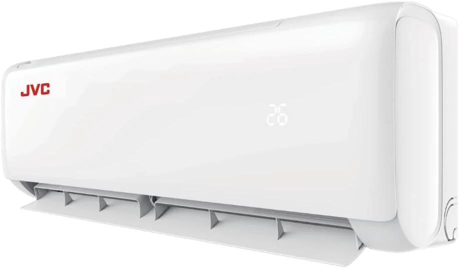 کولر گازی اسپلیت اینورتر 1.5 تن JVC | 18000 BTU | دارای رتبه T3 | مبرد R32 | چرخش 4 طرفه | کندانسور با پره های طلایی | سرمایش یکنواخت | کولر گازی کم مصرف - WG-NACI38W5S