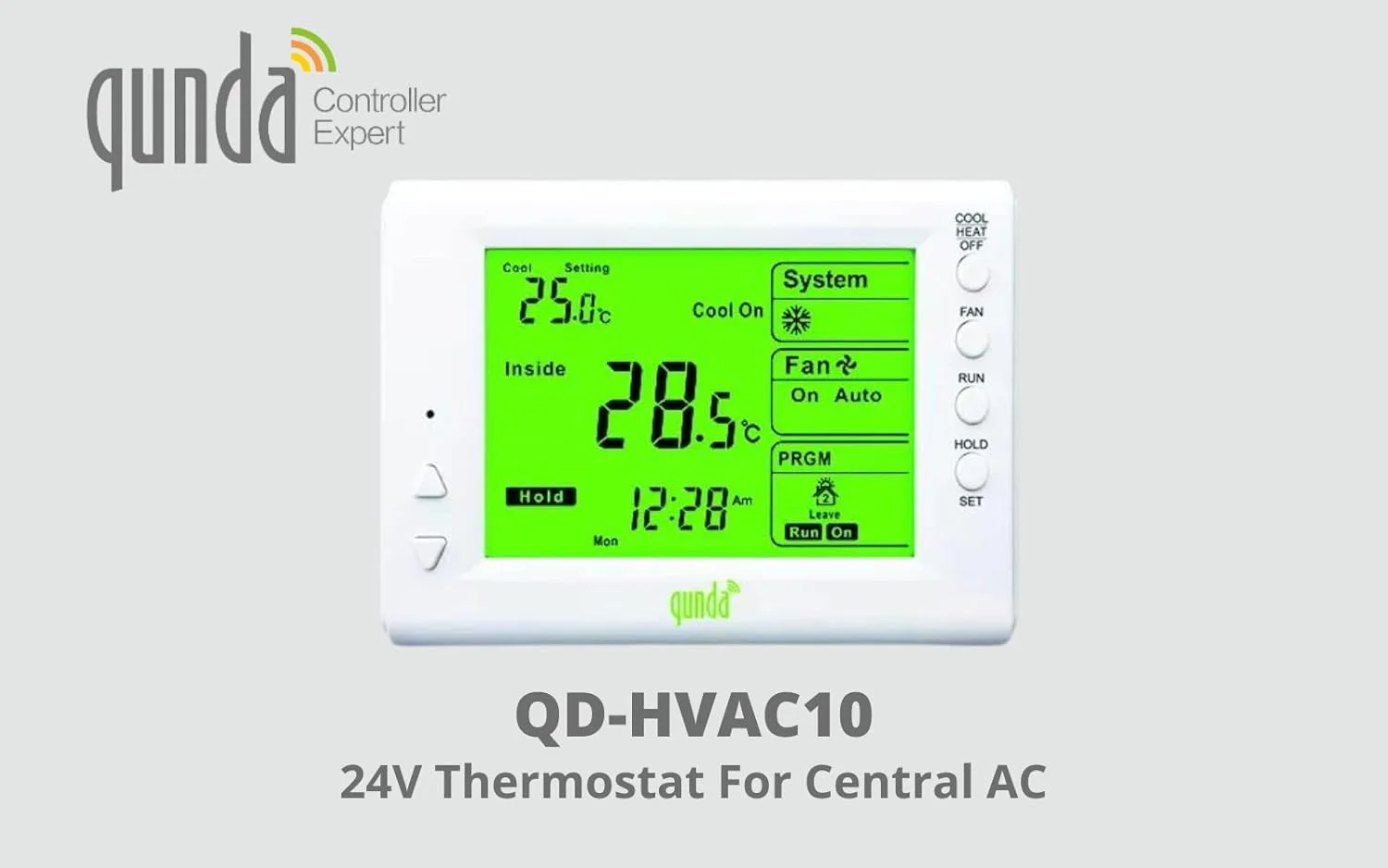 ترموستات دیجیتال قابل برنامه ریزی QUNDA QD-HVAC10 برای تهویه مطبوع مرکزی 24 ولت ترموستات دیجیتال قابل برنامه ریزی QUNDA QD-HVAC10 برای تهویه مطبوع مرکزی 24 ولت