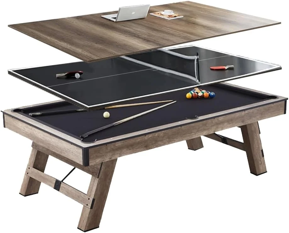 COOLBABY "[چند منظوره قابل حمل] میز بیلیارد 8 اینچی 3 در 1، سرگرمی، اوقات فراغت، حرفه ای در یک، کوچک و نفیس، ایجاد یک تجربه جدید از سرگرمی خانوادگی!"