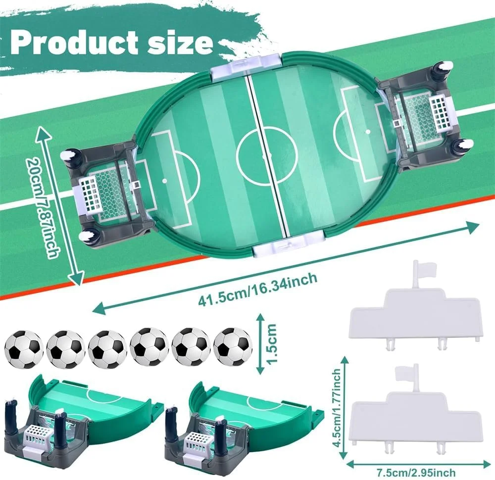 فوتبال دستی کوچک Azonee، بازی تعاملی فوتبال با 6 توپ، ست رومیزی برای کودکان، بازی تخته ای ورزشی خانوادگی برای بزرگسالان، مهمانی تولد، جام جهانی (سایز متوسط) فوتبال دستی کوچک Azonee، بازی تعاملی فوتبال با 6 توپ، ست رومیزی برای کودکان، بازی تخته ای ورزشی خانوادگی برای بزرگسالان، مهمانی تولد، جام جهانی (سایز متوسط)