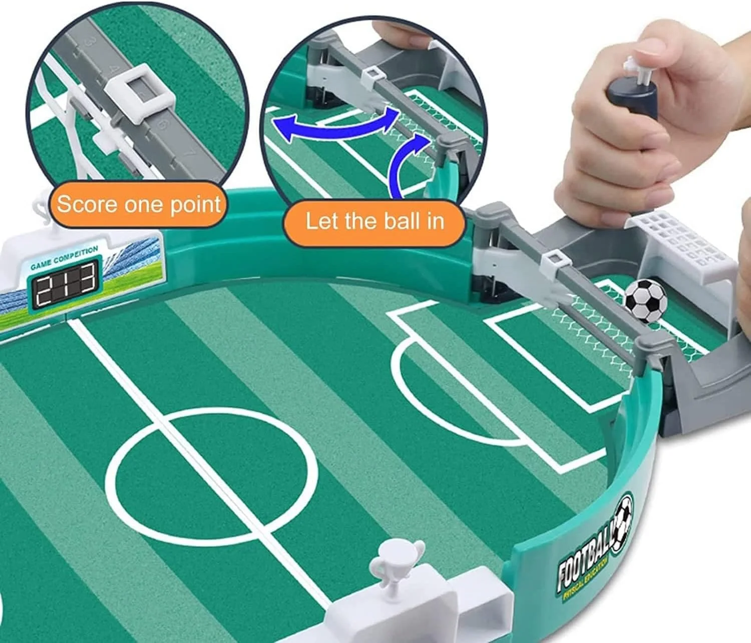 فوتبال دستی بولیوی، میز تعاملی کوچک با 6 توپ، پین بال برای اتاق بازی سرپوشیده، تخته ورزشی رومیزی برای بزرگسالان، کودکان و خانواده فوتبال دستی بولیوی، میز تعاملی کوچک با 6 توپ، پین بال برای اتاق بازی سرپوشیده، تخته ورزشی رومیزی برای بزرگسالان، کودکان و خانواده