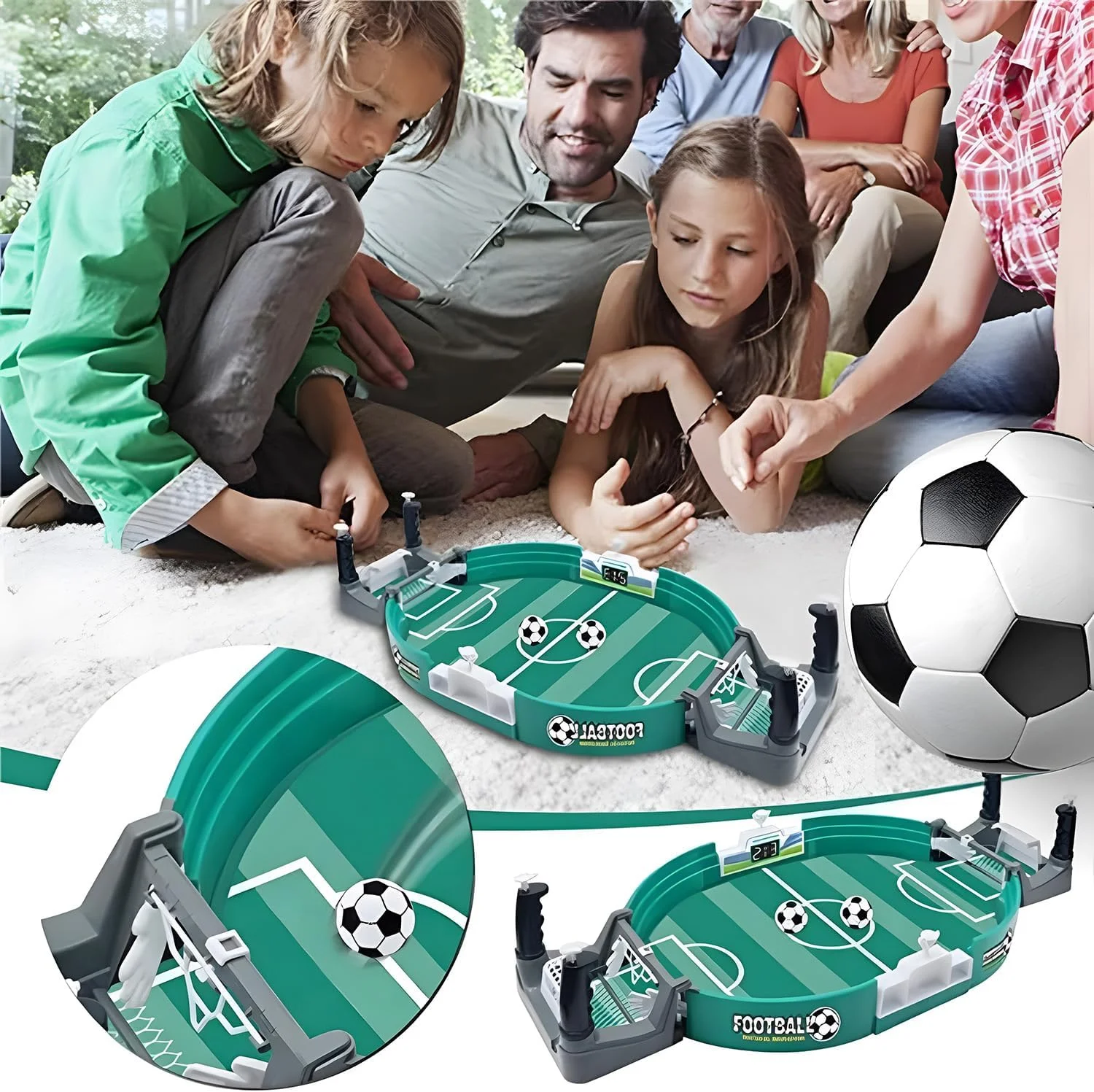 فوتبال دستی بولیوی، میز تعاملی کوچک با 6 توپ، پین بال برای اتاق بازی سرپوشیده، تخته ورزشی رومیزی برای بزرگسالان، کودکان و خانواده فوتبال دستی بولیوی، میز تعاملی کوچک با 6 توپ، پین بال برای اتاق بازی سرپوشیده، تخته ورزشی رومیزی برای بزرگسالان، کودکان و خانواده