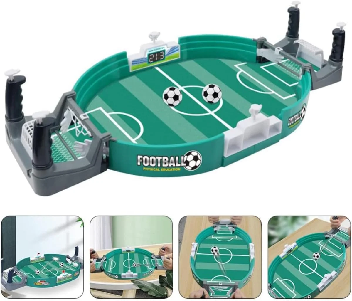 ست بازی فوتبال دستی رومیزی تعاملی کوچک، مسابقه فوتبال رومیزی برای کودکان و بزرگسالان، سرگرمی ورزشی رومیزی، شامل میله های امتیاز دهی، استفاده آسان، جنس عالی، هدیه ای عالی برای خانواده ست بازی فوتبال دستی رومیزی تعاملی کوچک، مسابقه فوتبال رومیزی برای کودکان و بزرگسالان، سرگرمی ورزشی رومیزی، شامل میله های امتیاز دهی، استفاده آسان، جنس عالی، هدیه ای عالی برای خانواده
