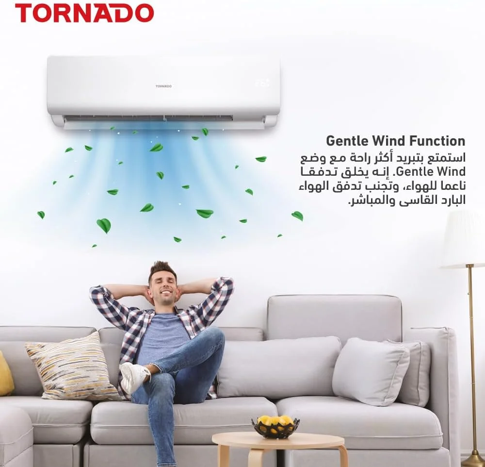 کولر گازی اسپلیت 2 تن TORNADO، 24000 BTU، کمپرسور T3، سفید، مبرد R410، حالت توربو، نمایشگر دیجیتال، پره طلایی، چرخش 4 طرفه، TH-C24BHU کولر گازی اسپلیت 2 تن TORNADO، 24000 BTU، کمپرسور T3، سفید، مبرد R410، حالت توربو، نمایشگر دیجیتال، پره طلایی، چرخش 4 طرفه، TH-C24BHU