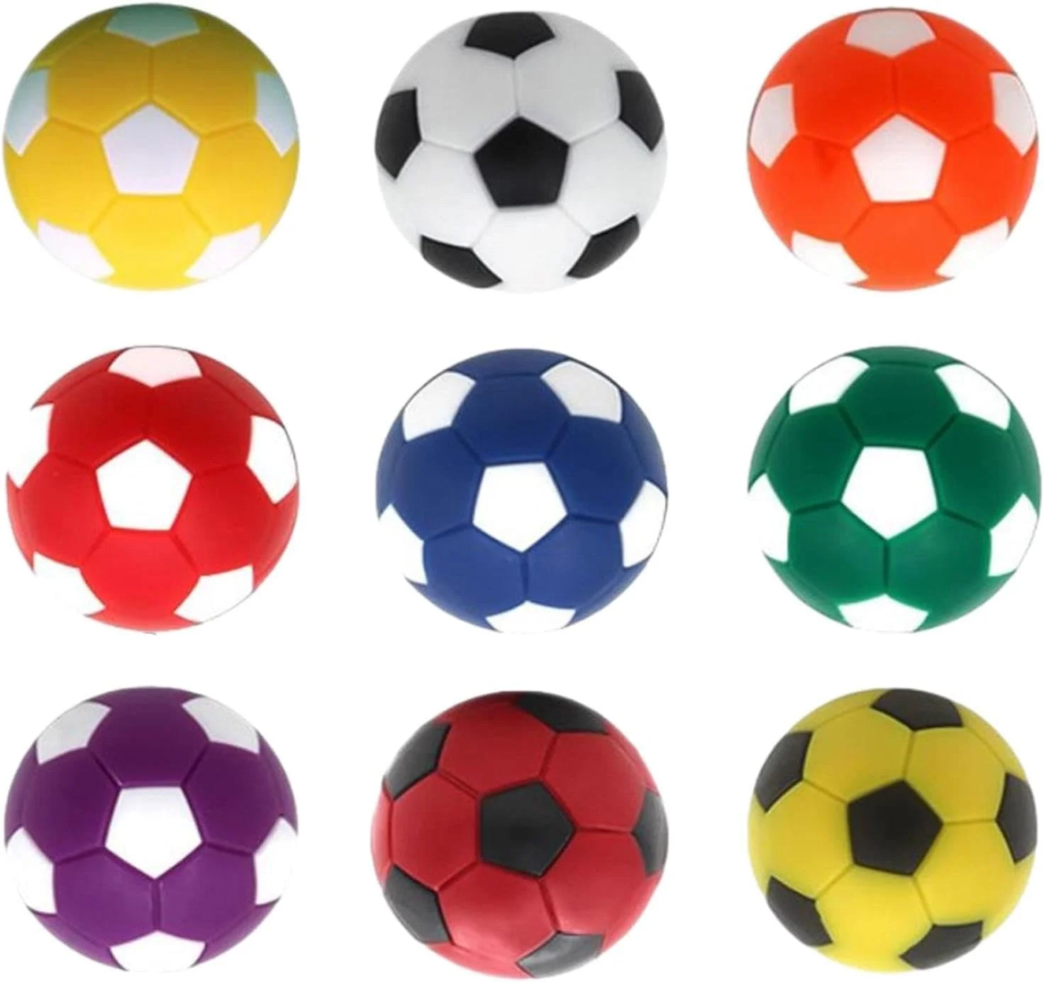 توپ فوتبال دستی Lonimia، بسته 9 عددی، 36 میلیمتر، توپهای جایگزین برای میز فوتبال دستی توپ فوتبال دستی Lonimia، بسته 9 عددی، 36 میلیمتر، توپهای جایگزین برای میز فوتبال دستی