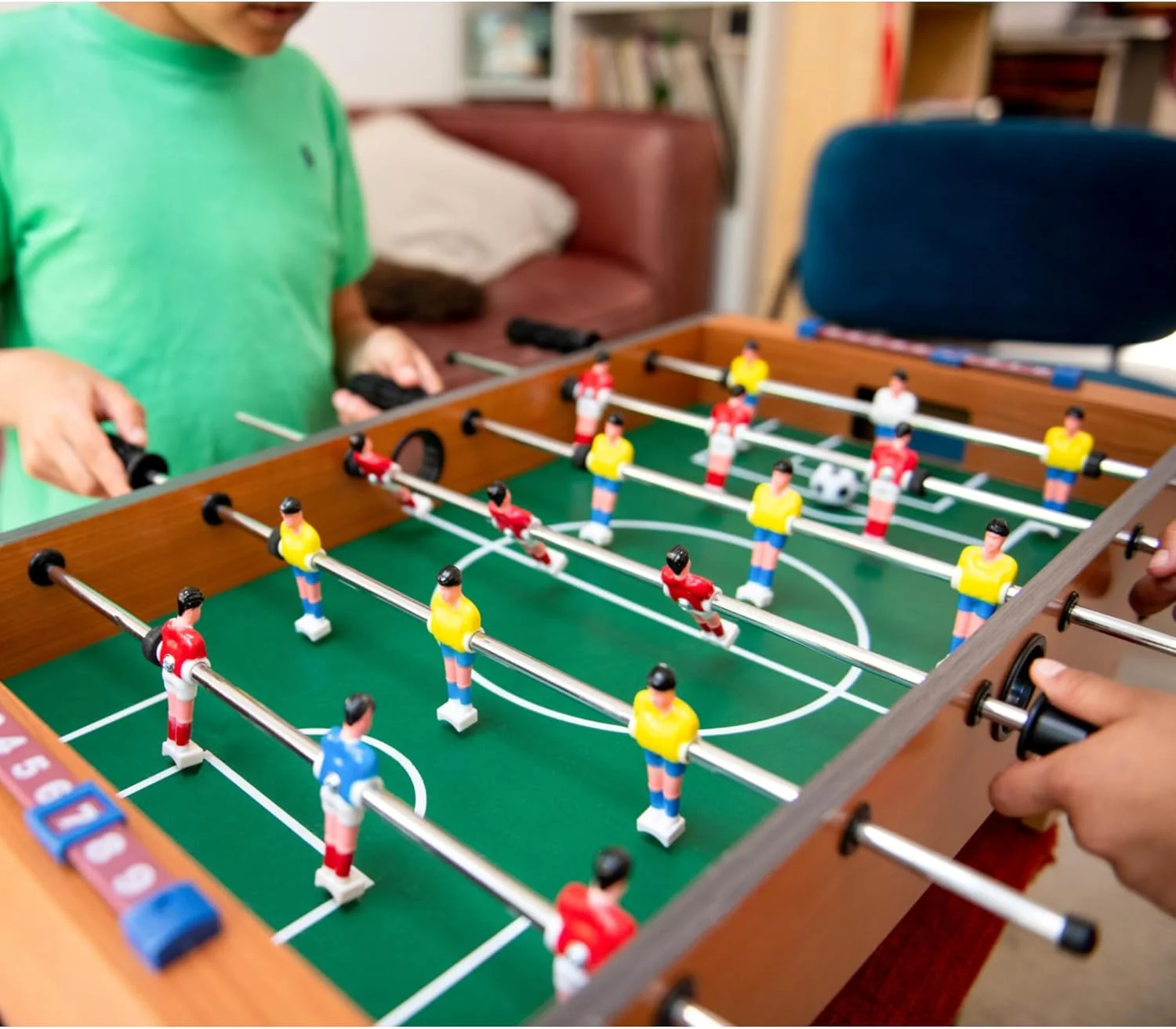 فوتبال دستی رومیزی لوکس ام وای | بازی فوتبال نه نفره برای کودکان و بزرگسالان | هدیه فوتبال فوتبال دستی رومیزی لوکس ام وای | بازی فوتبال نه نفره برای کودکان و بزرگسالان | هدیه فوتبال