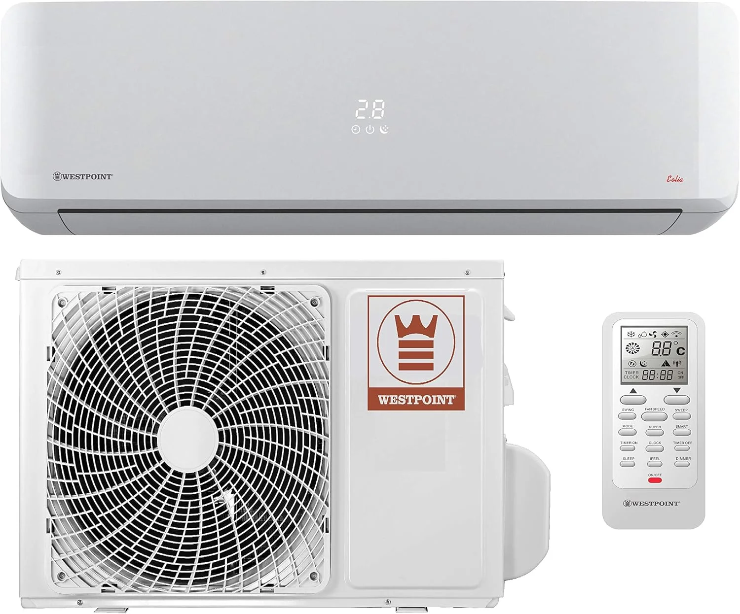 کولر گازی اسپلیت 1 تن وست پوینت R410، 12000 BTU، مدل سفید رنگ - WST-1221.L کولر گازی اسپلیت 1 تن وست پوینت R410، 12000 BTU، مدل سفید رنگ - WST-1221.L
