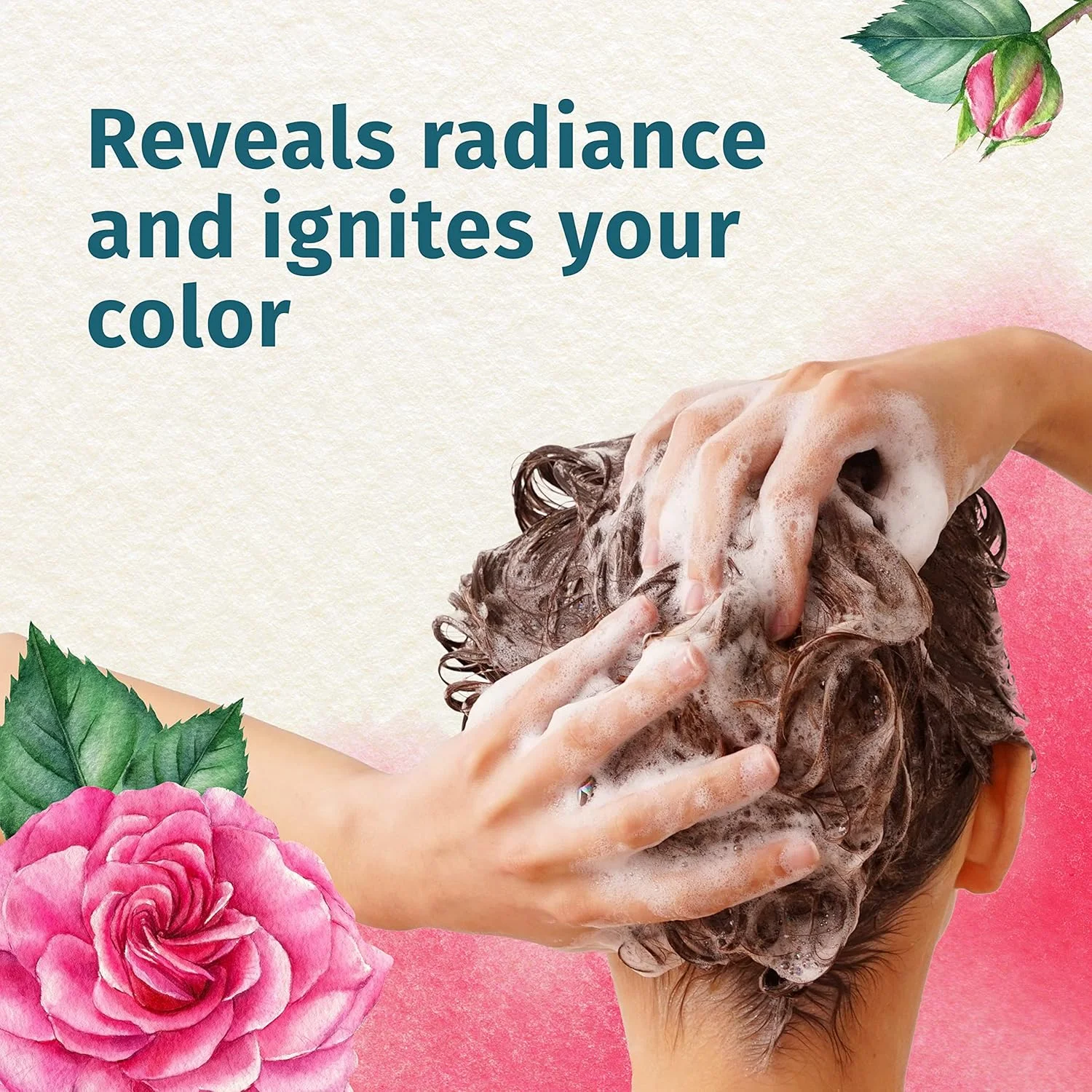 شامپو موهای رنگ شده هربال اسنسز مدل Ignite My Color با عصاره گل رز، ۴۰۰ میلی لیتر شامپو موهای رنگ شده هربال اسنسز مدل Ignite My Color با عصاره گل رز، ۴۰۰ میلی لیتر