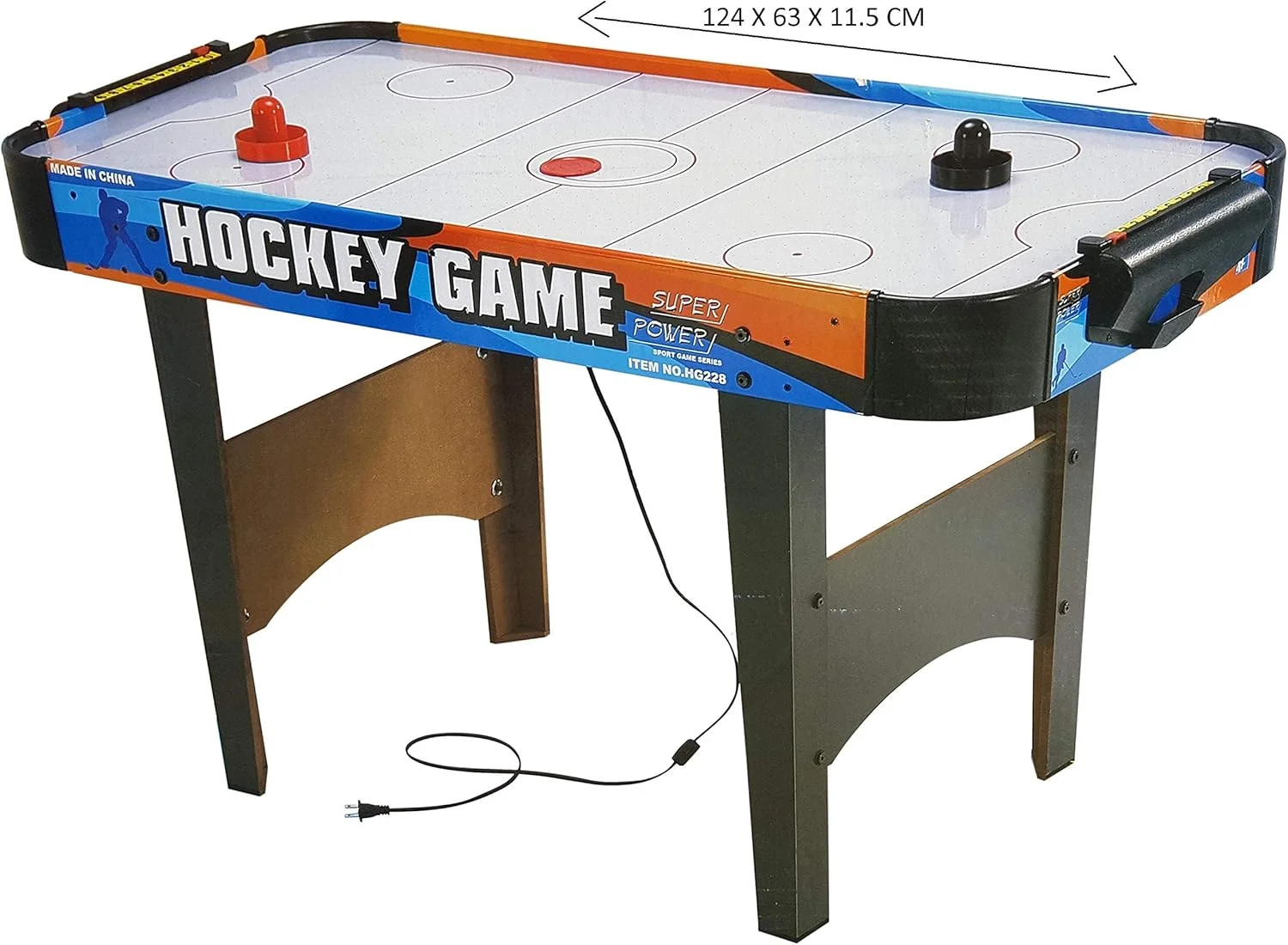میز ایر هاکی لوکس Mumoo Bear، میز بازی هاکی روی یخ مسابقه ای سرپوشیده با جریان هوا، با فن قدرتمند و طراحی گرافیکی جذاب، چند رنگ، HOCKEYTAB01 میز ایر هاکی لوکس Mumoo Bear، میز بازی هاکی روی یخ مسابقه ای سرپوشیده با جریان هوا، با فن قدرتمند و طراحی گرافیکی جذاب، چند رنگ، HOCKEYTAB01