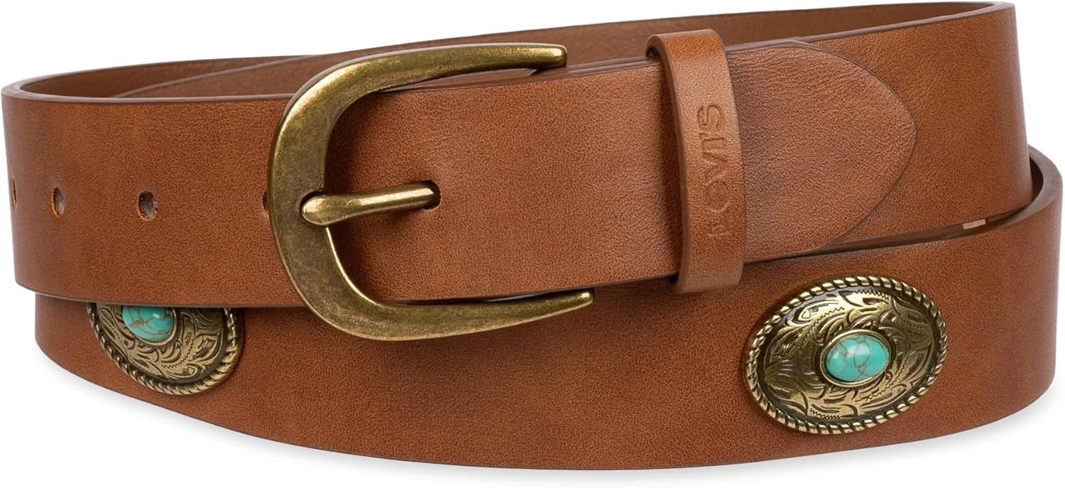 کمربند زنانه لوییز مدل Western Style Concho Strap کمربند زنانه لوییز مدل Western Style Concho Strap